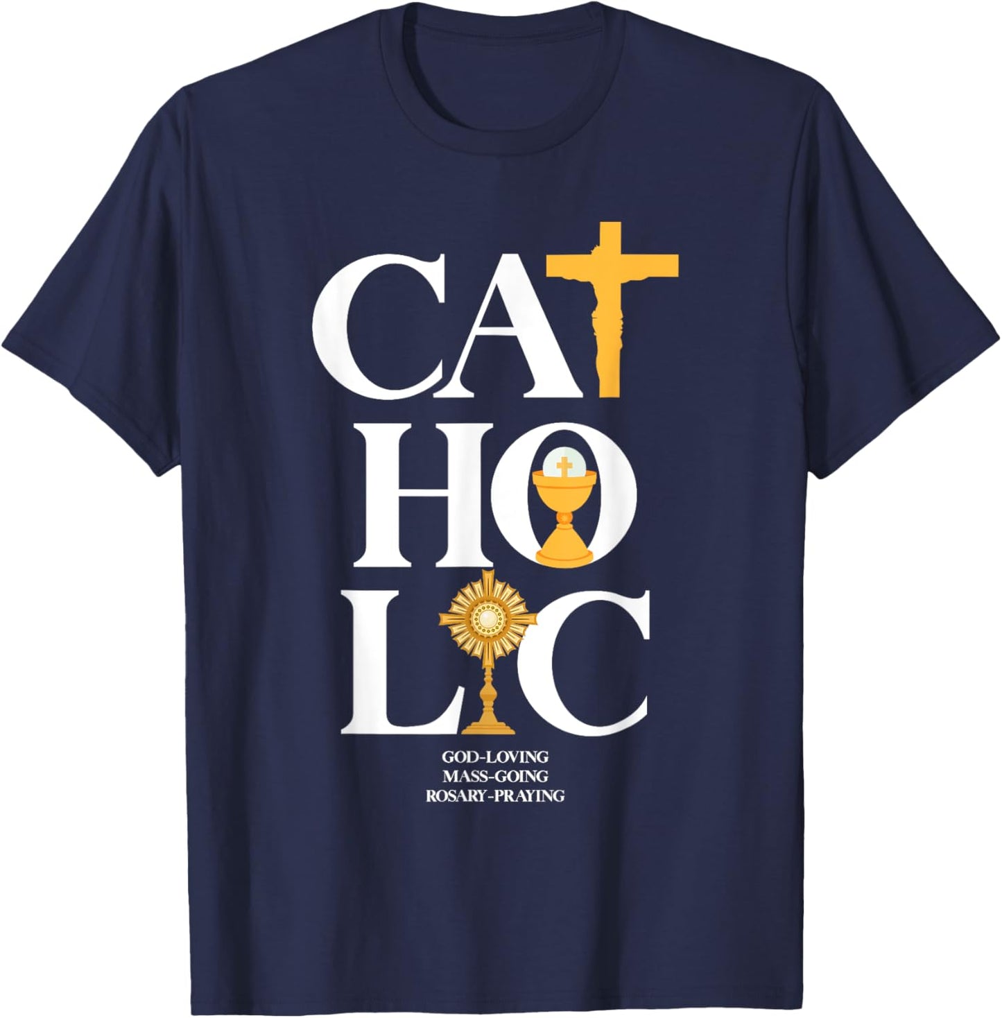 Catholic T-Shirt - T-Shirt | Navy