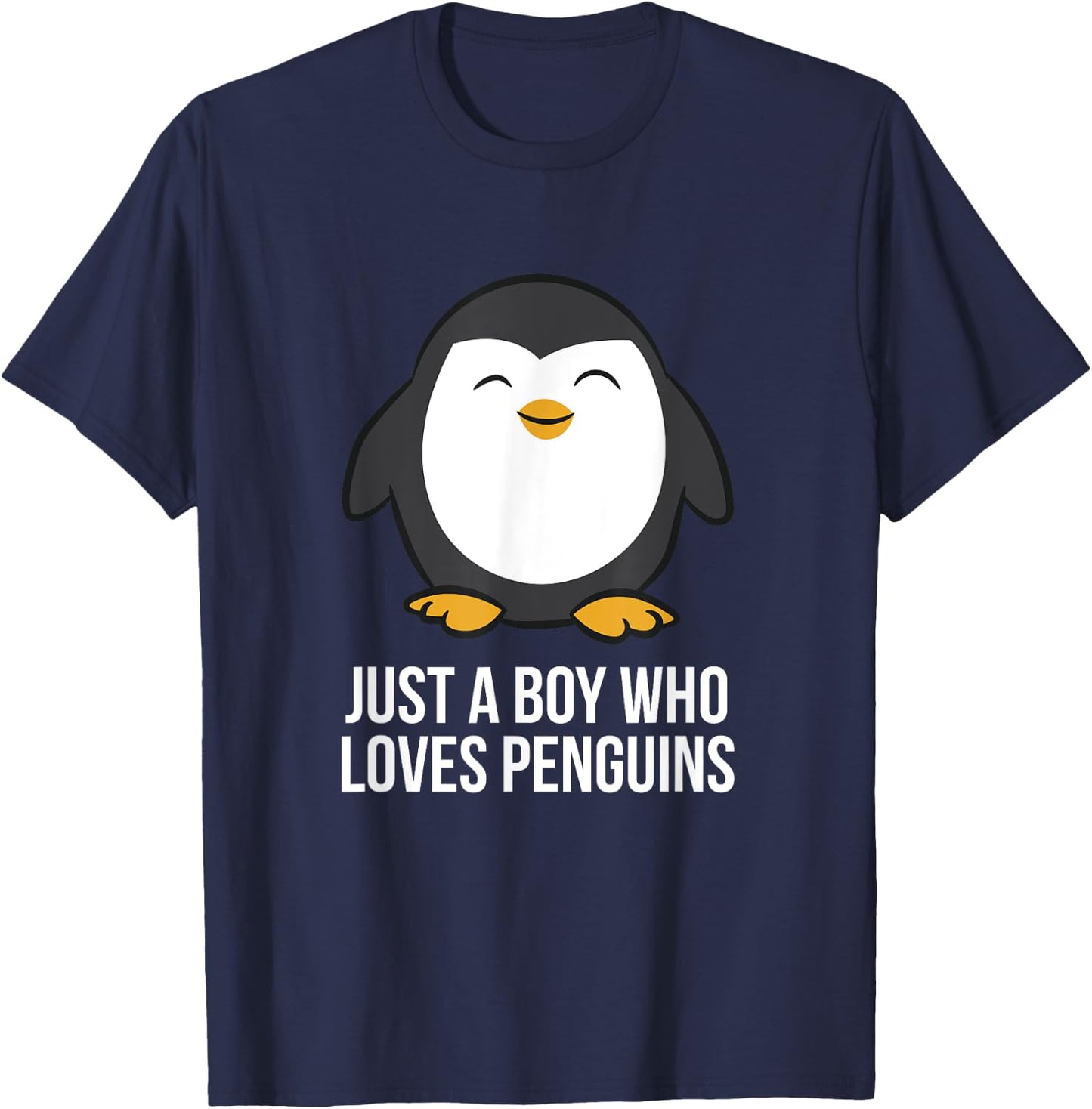 Just A Boy Who Loves Penguins T-Shirt - T-Shirt | Navy