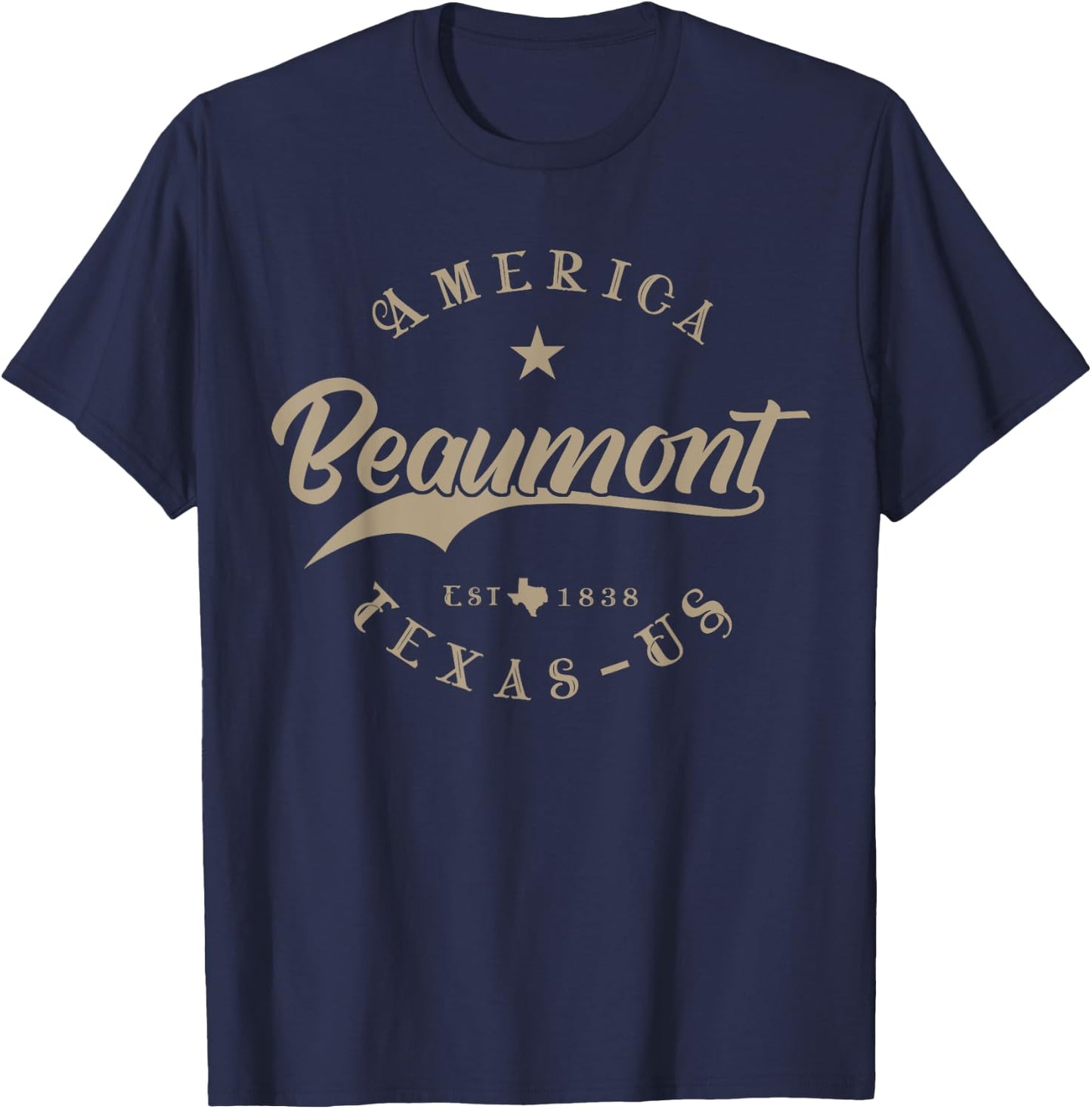 Beaumont TX | Texas T-Shirt - T-Shirt | Navy