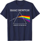 Nerdy Isaac Newton Prism Gravity of the Moon Rock Music Geek T-Shirt - T-Shirt | Navy