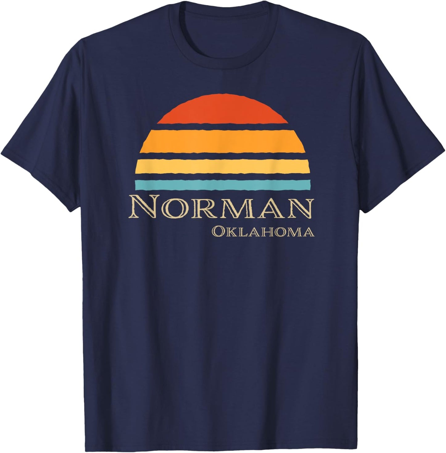 Retro Norman Oklahoma T-Shirt - T-Shirt | Navy