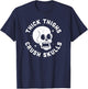 Thick Thighs Crush Skulls - Funny Body Positive Workout Gym T-Shirt - T-Shirt | Navy