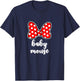 Kids Baby Mouse Bow Family Vacation - Youth, Toddler T-Shirt - T-Shirt | Navy