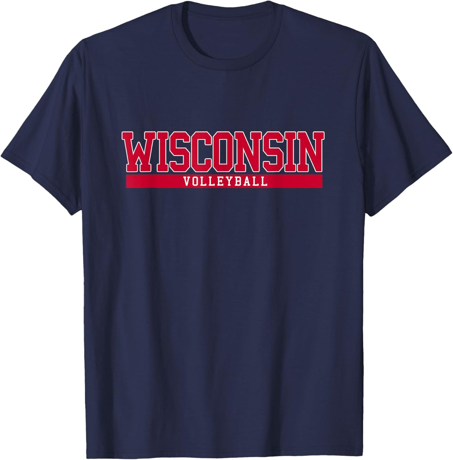 Wisconsin Volleyball T-Shirt - T-Shirt | Navy