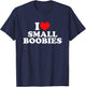 I Love Small Boobies T-Shirt - T-Shirt | Navy