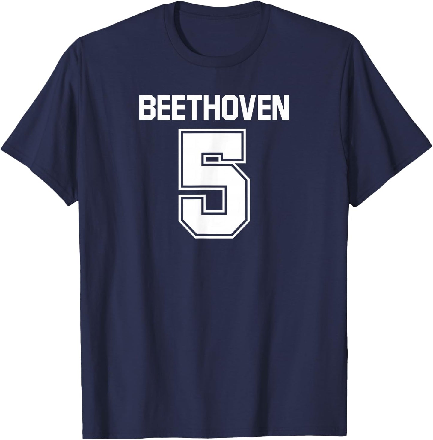 Beethoven 5 Fifth Symphony T-Shirt - T-Shirt | Navy