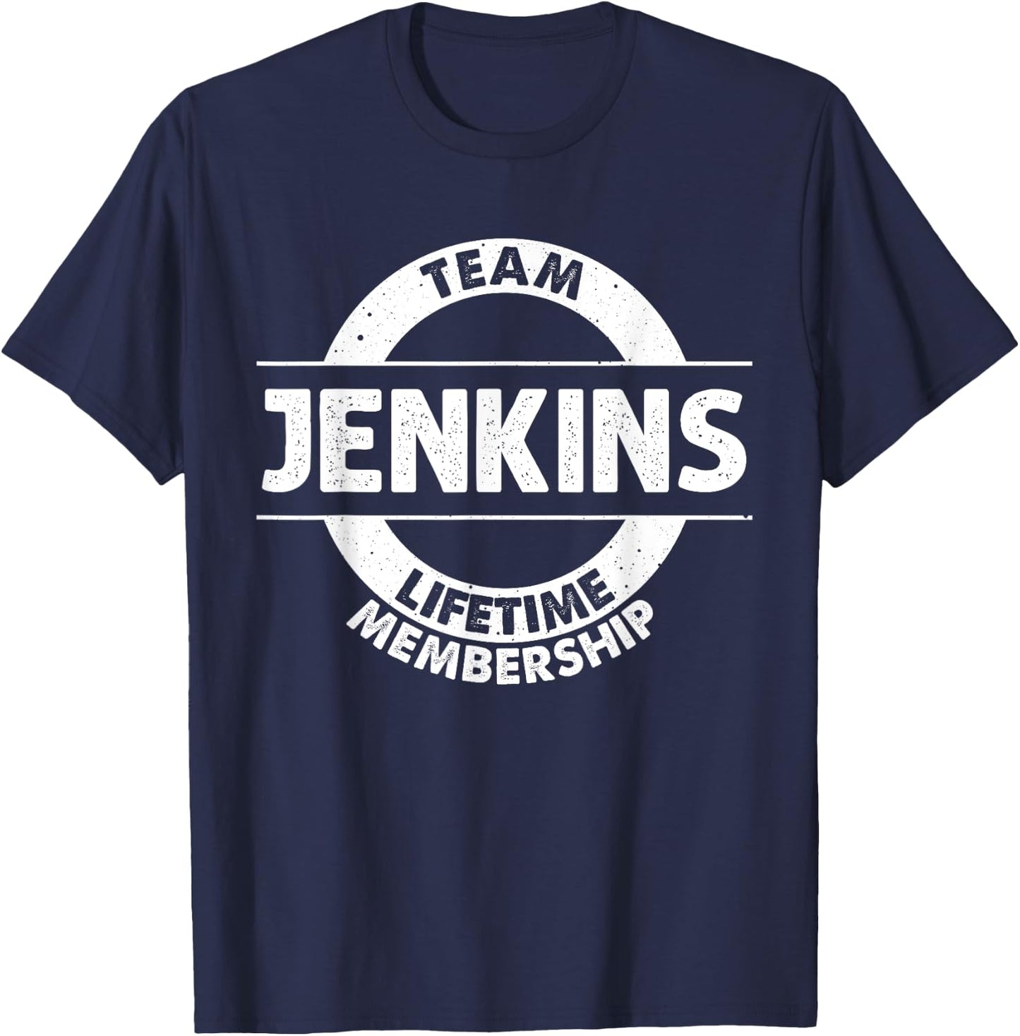 JENKINS Gift Funny Surname Family Tree Birthday Reunion Idea T-Shirt - T-Shirt | Navy