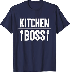 Kitchen Boss - Cooking Best Chef Cook T-Shirt - T-Shirt | Navy
