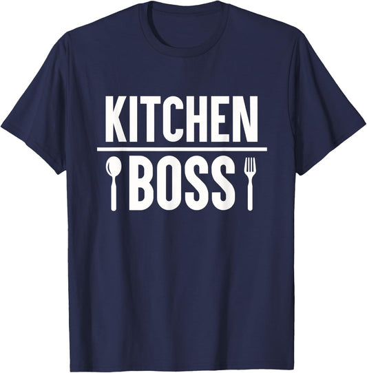 Kitchen Boss - Cooking Best Chef Cook T-Shirt - T-Shirt | Navy