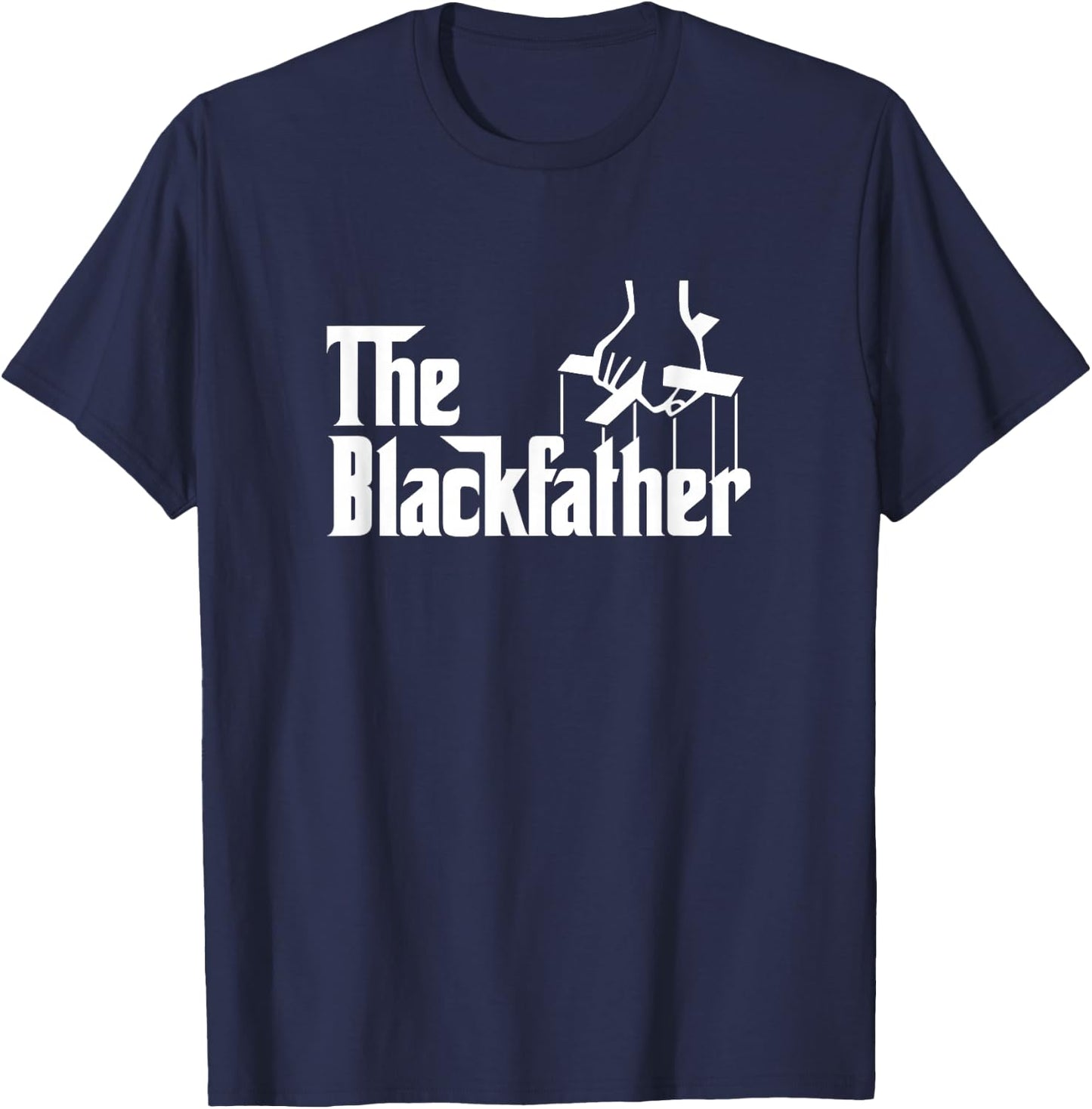 The Black Father | Dope Black Dad T-Shirt - T-Shirt | Navy
