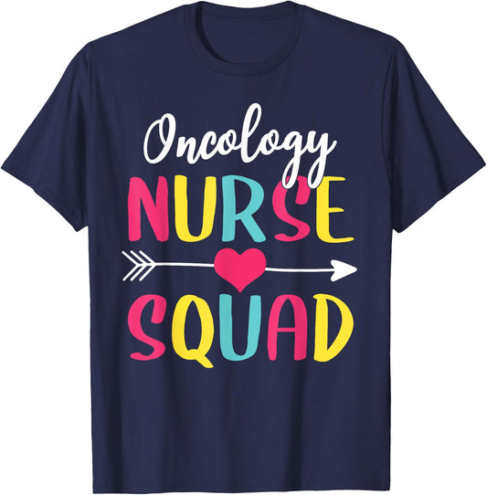 Oncology Nurse Squad Cute Funny Nurses T-Shirt - T-Shirt | Navy