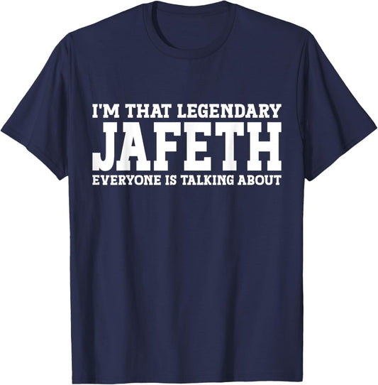 Jafeth Personal Name First Name Funny Jafeth T-Shirt - T-Shirt | Navy