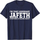 Jafeth Personal Name First Name Funny Jafeth T-Shirt - T-Shirt | Navy