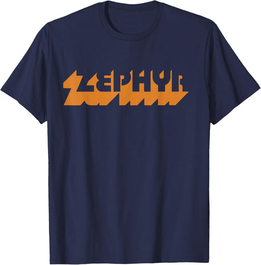 Zephyr Wind Classic Retro Team Vintage Skate Surf Vibe Style T-Shirt - T-Shirt | Navy