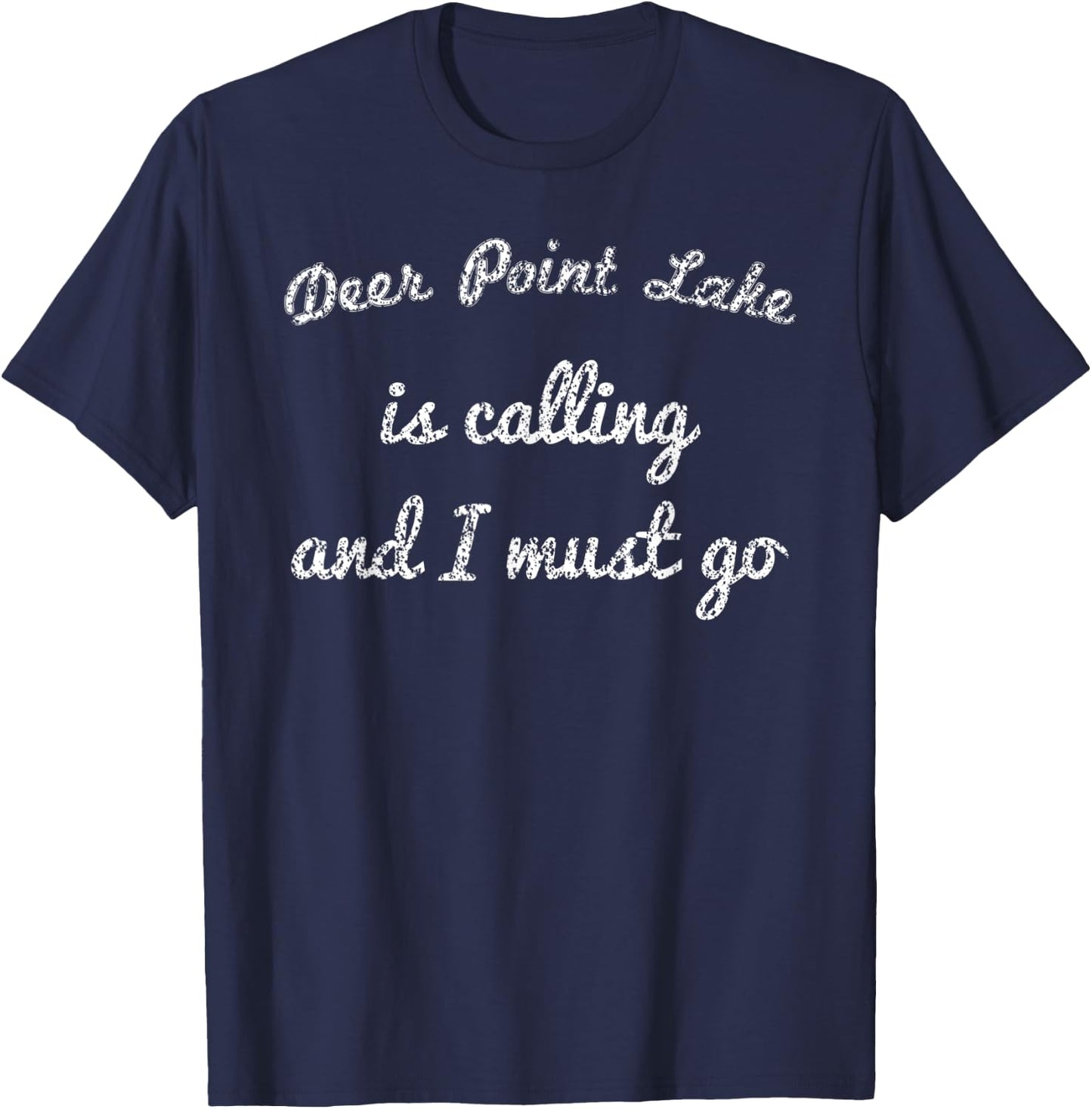 DEER POINT LAKE FLORIDA Funny Fishing Camping Summer Gift T-Shirt - T-Shirt | Navy