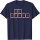 Hey Valentine Periodic Table Elements T-Shirt - T-Shirt | Navy