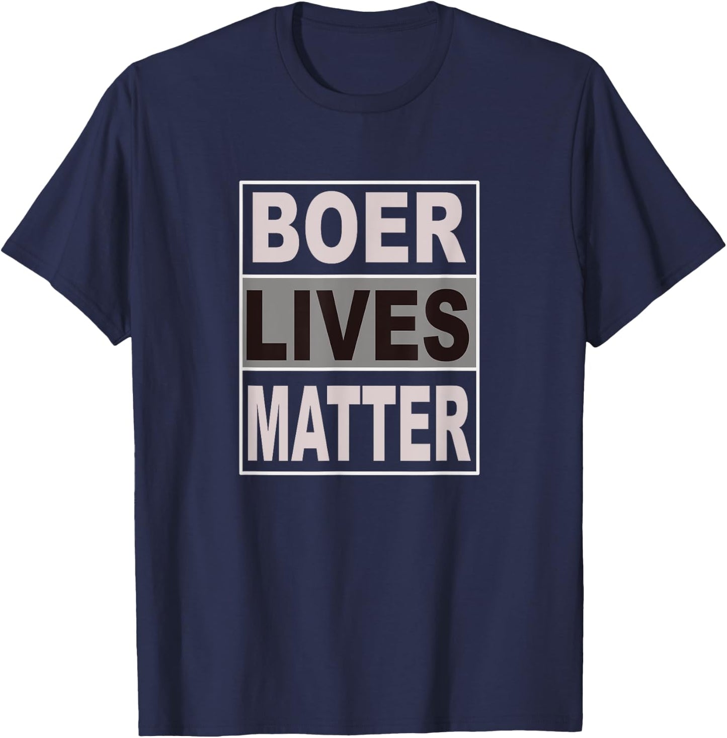 Boer Lives Matter T-Shirt - T-Shirt | Navy