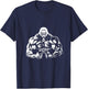 Vegan Fitness Gorilla Workout Apparel -Adults Gorilla Bodybuilder Vegan Workout Gym Strength Training T-Shirt - T-Shirt | Navy