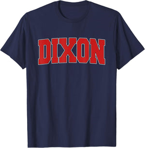 DIXON CA CALIFORNIA Varsity Style USA Vintage Sports T-Shirt - T-Shirt | Navy