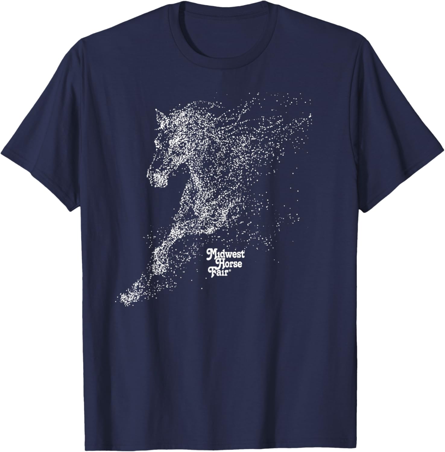 Midwest Horse Fair Dotted Horse(w) T-Shirt - T-Shirt | Navy