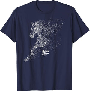Midwest Horse Fair Dotted Horse(w) T-Shirt - T-Shirt | Navy