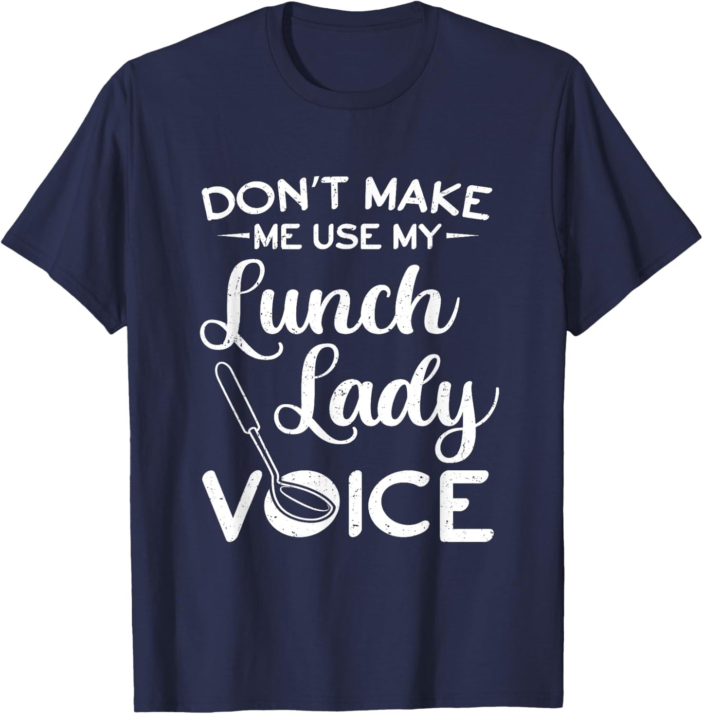 Lunch Lady Outift Cafeteria Worker Cafeteria Lady T-Shirt - T-Shirt | Navy