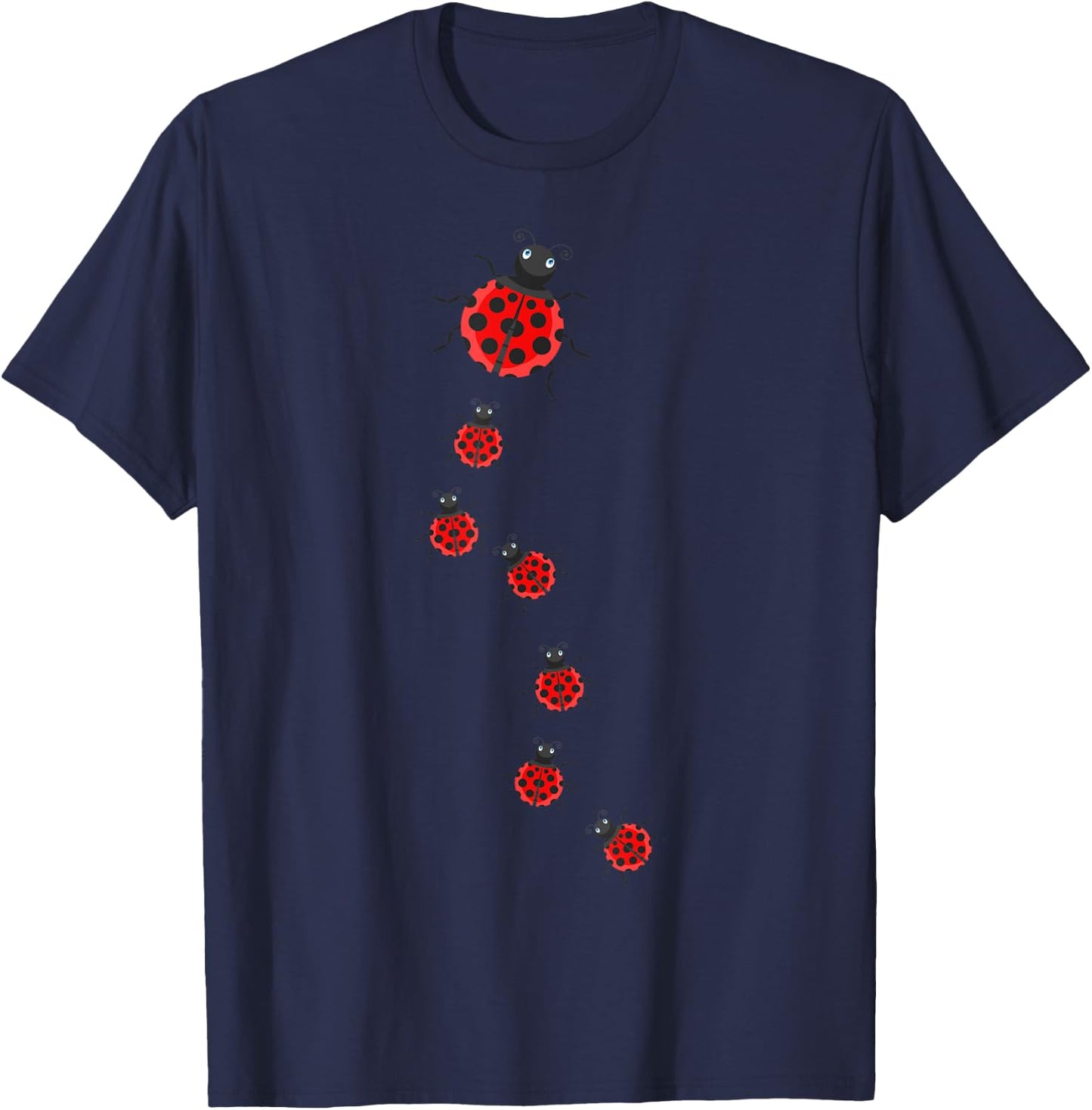 Ladybeetles Ladybugs Nature Lover Insect Fans Entomophiles T-Shirt - T-Shirt | Navy