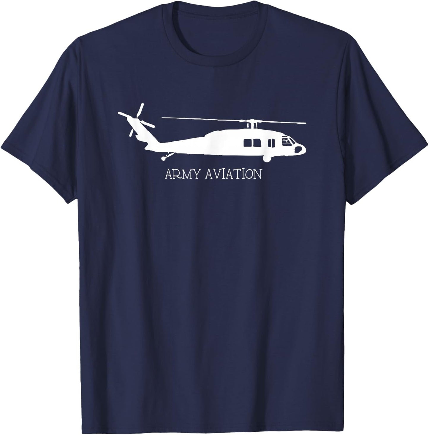 United States Army Military Aviation Blackhawk T-Shirt - T-Shirt | Navy