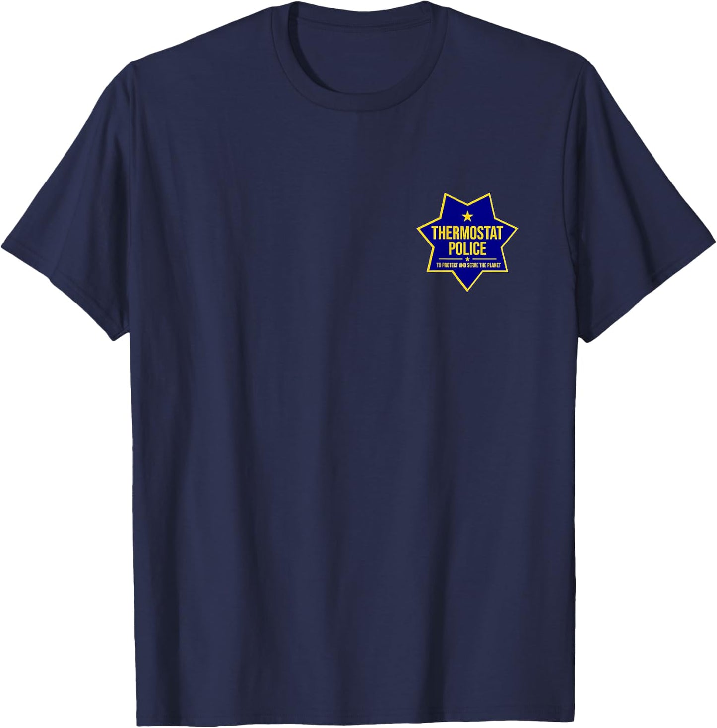 Thermostat Police Badge T-Shirt - T-Shirt | Navy