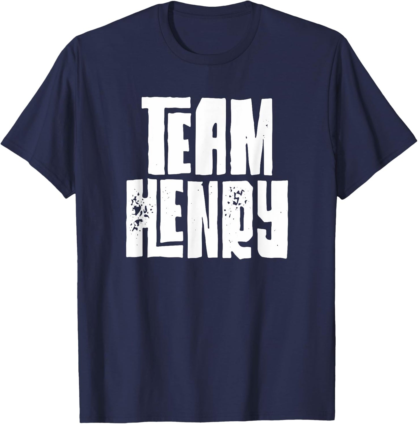 Team Henry Son Dad Mom Husband Grandson Sports Group Name T-Shirt - T-Shirt | Navy
