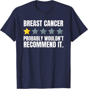 Breast Restoration And Breast Cancer - Funny Mastectomy T-Shirt - T-Shirt | Navy