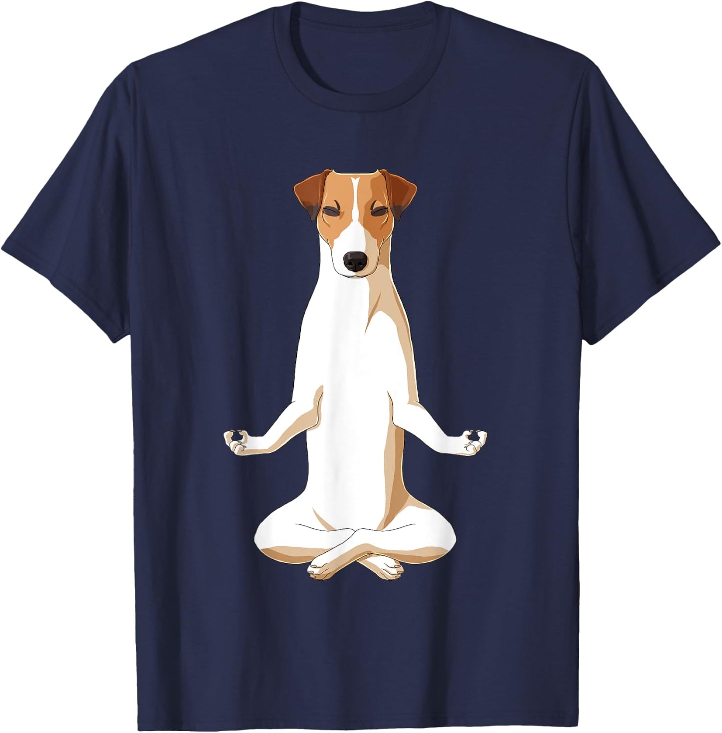 Yoga Dog Jack Russell Terrier T-Shirt - T-Shirt | Navy