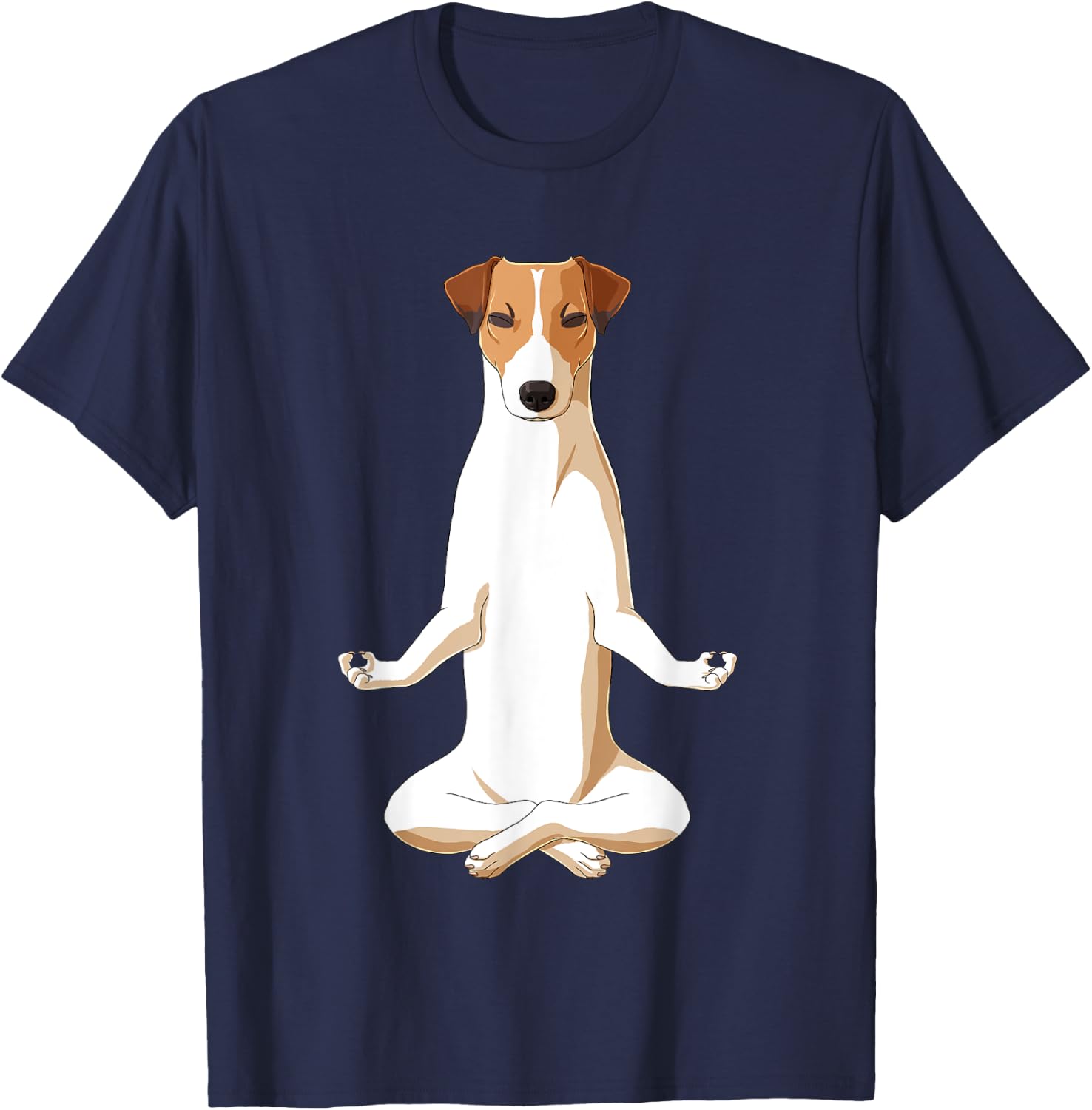Yoga Dog Jack Russell Terrier T-Shirt - T-Shirt | Navy