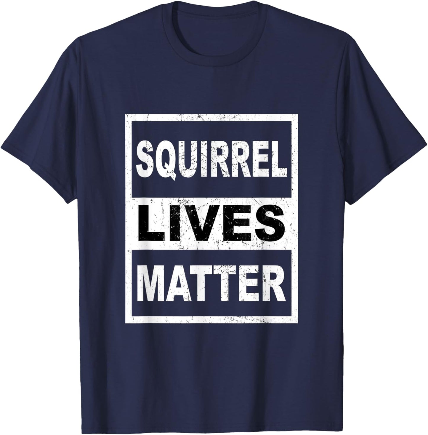 Vintage Squirrel Lives Matter Retro Vintage Squirrel T-Shirt - T-Shirt | Navy
