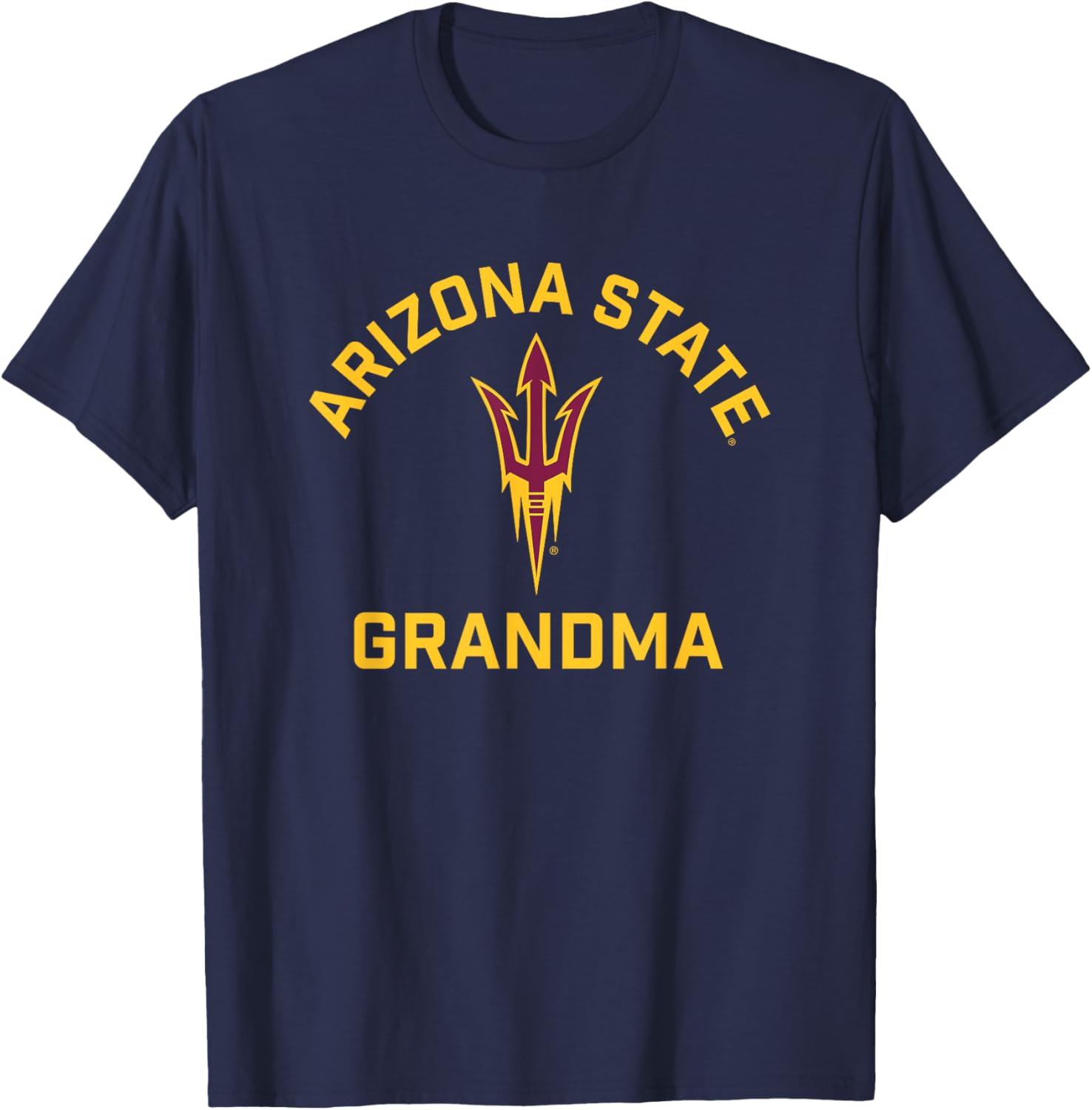 Arizona State University Sun Devils Arched Grandma T-Shirt - T-Shirt | Navy