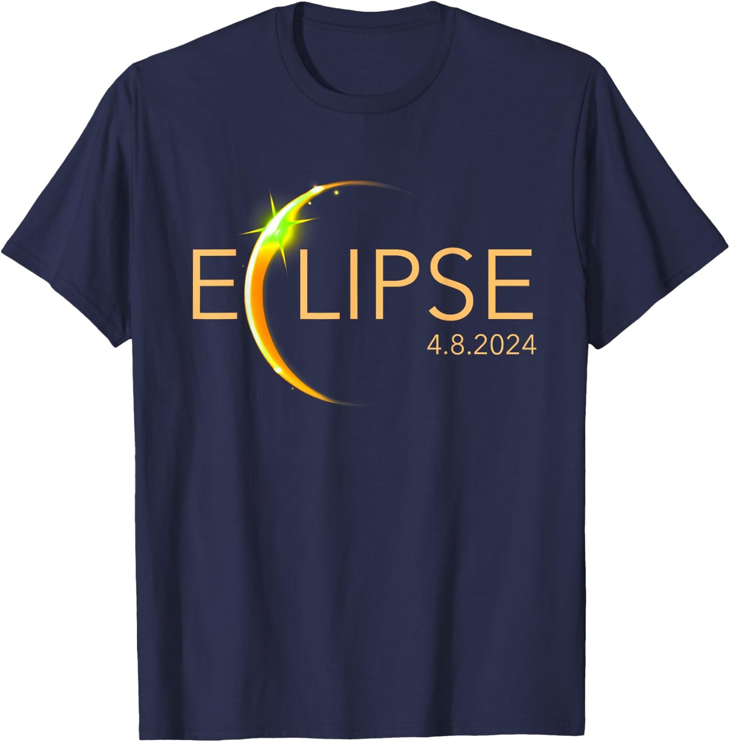 Total Solar 2024 Eclipse T-Shirt - T-Shirt | Navy