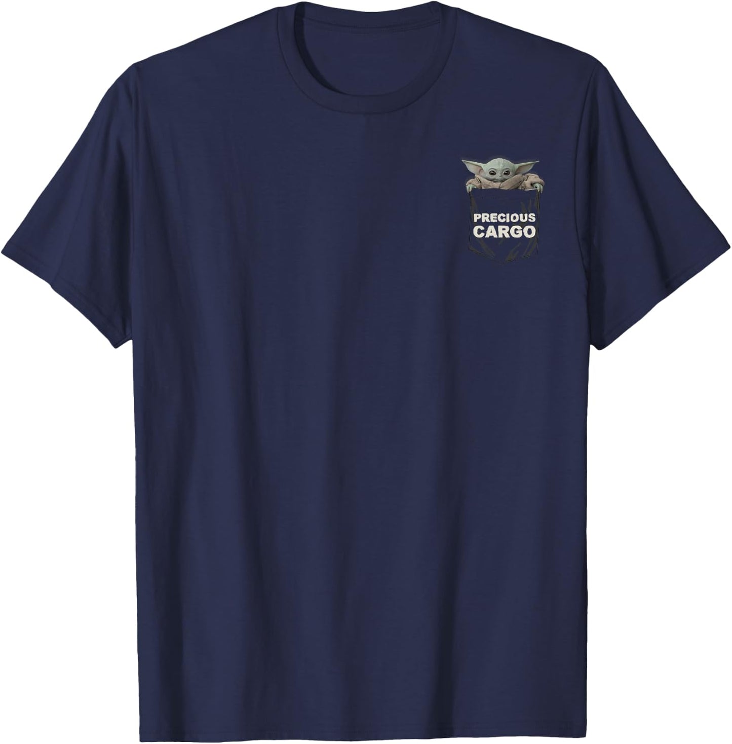 Star Wars The Mandalorian The Child Precious Cargo Pocket T-Shirt - T-Shirt | Navy