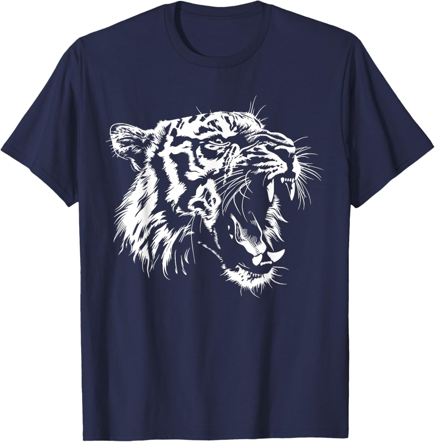 Tiger Graphic T-Shirt - T-Shirt | Navy
