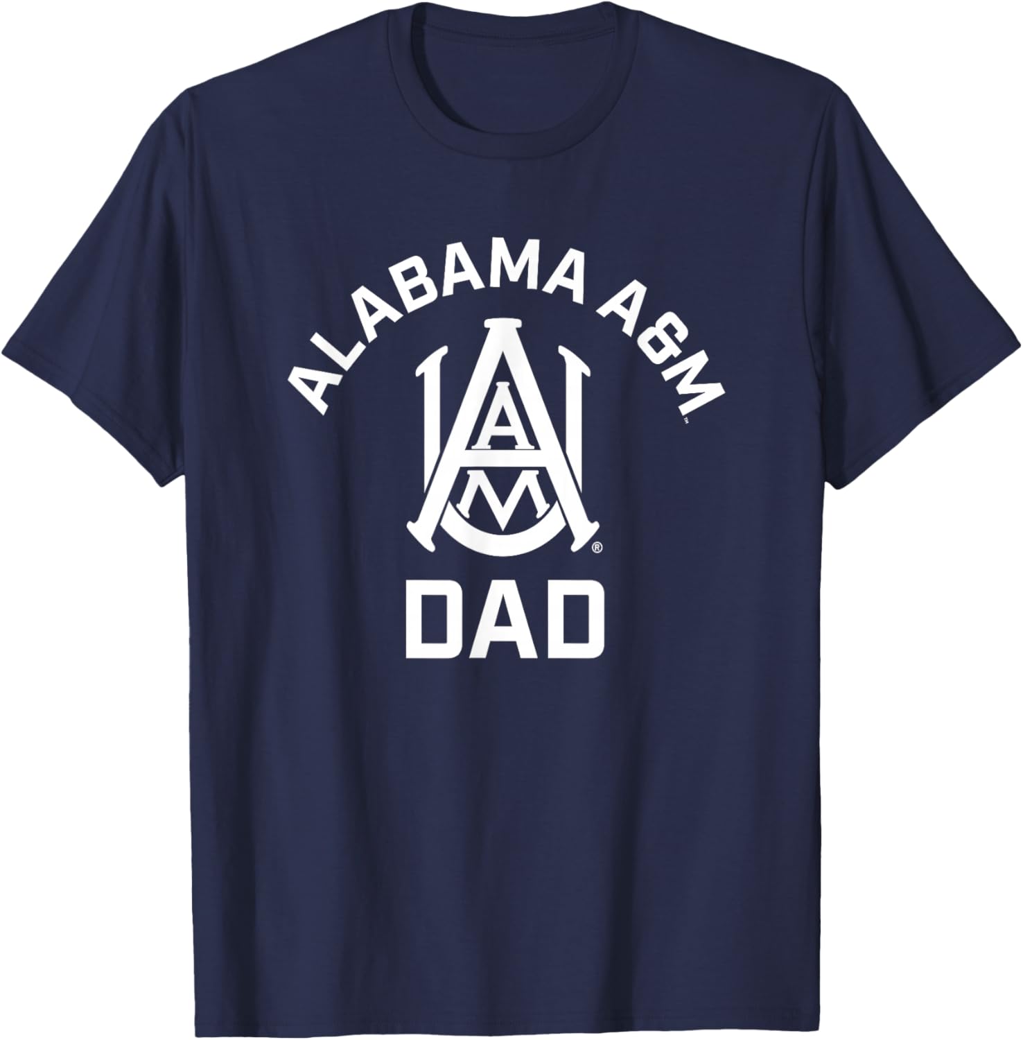 Alabama A&M University Bulldogs Arched Dad T-Shirt - T-Shirt | Navy