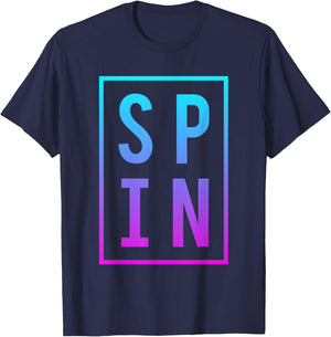 Cool Spinning Class Saying Gym Workout Fitness Spin Gift T-Shirt - T-Shirt | Navy