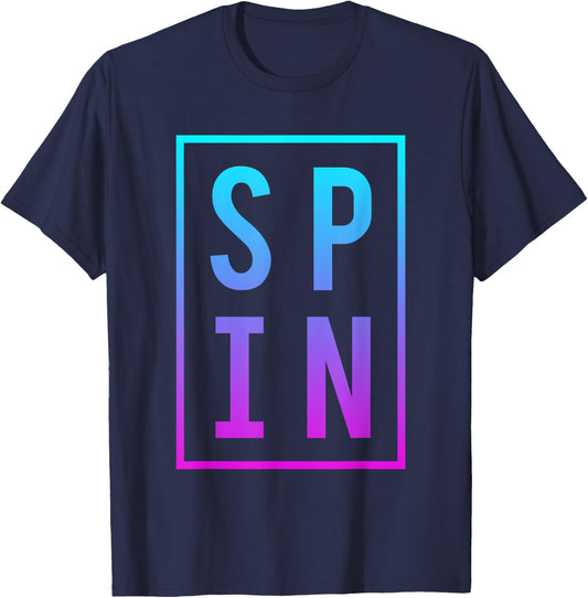 Cool Spinning Class Saying Gym Workout Fitness Spin Gift T-Shirt - T-Shirt | Navy