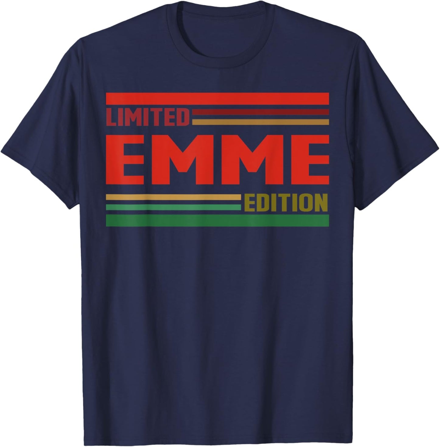 EMME Limited Edition Shirt EMME Name Personalized T-Shirt - T-Shirt | Navy