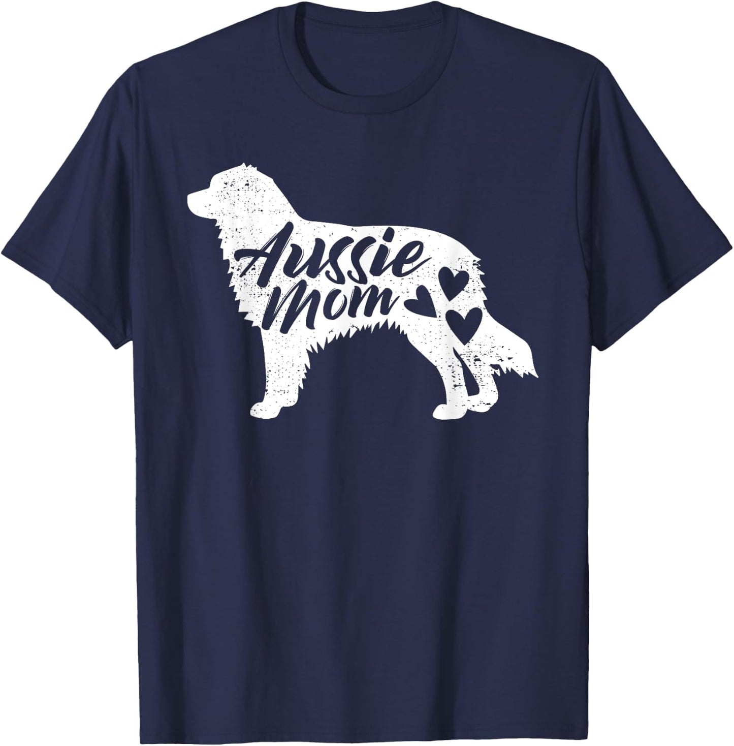 Australian Shepherd Mom Aussie Gifts for Dog Lovers Merle T-Shirt - T-Shirt | Navy