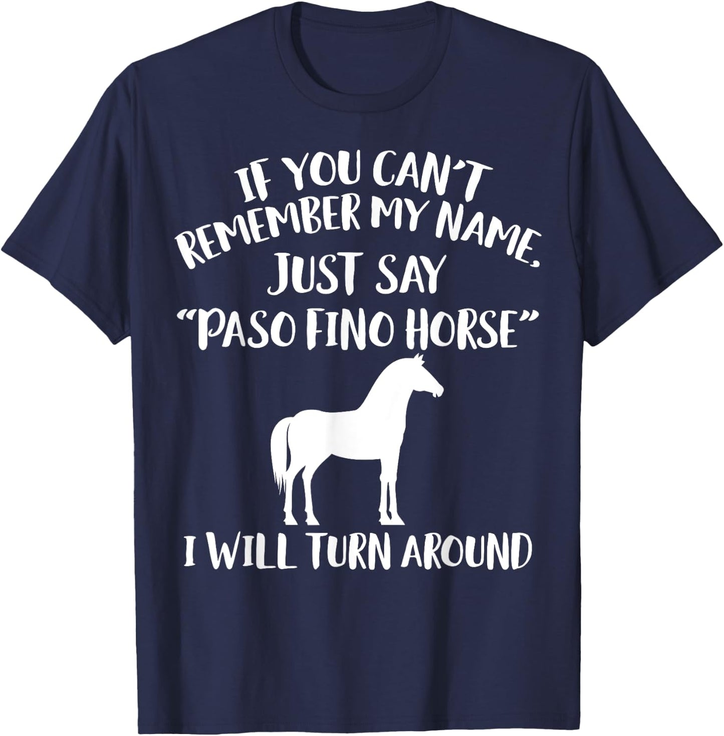Paso Fino Apparel - Funny Amazing Horse Lovers Design T-Shirt - T-Shirt | Navy