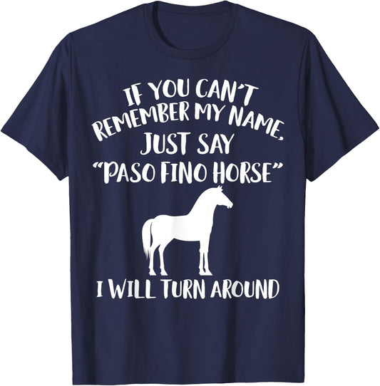 Paso Fino Apparel - Funny Amazing Horse Lovers Design T-Shirt - T-Shirt | Navy