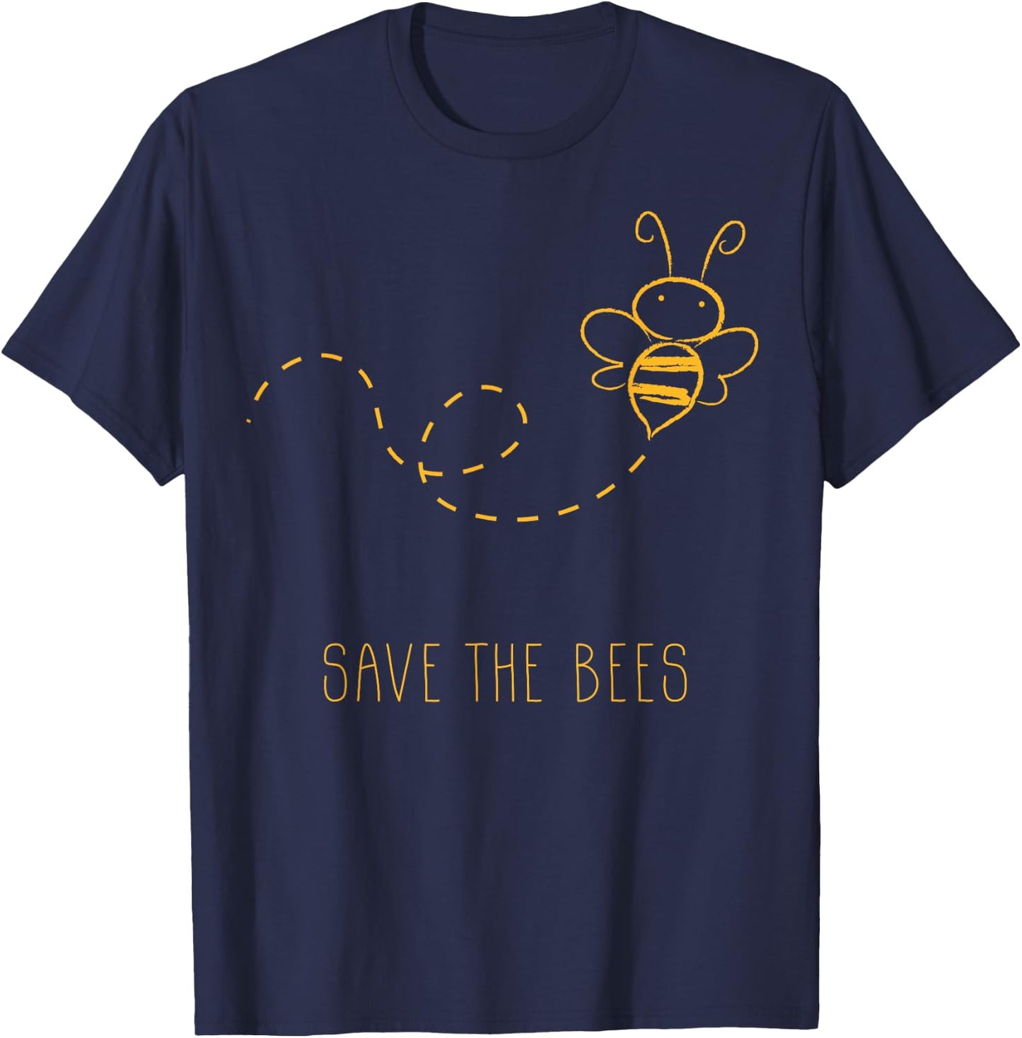 Save The Bees - Nature Bee - Honey Beekeper Beekeeping T-Shirt - T-Shirt | Navy