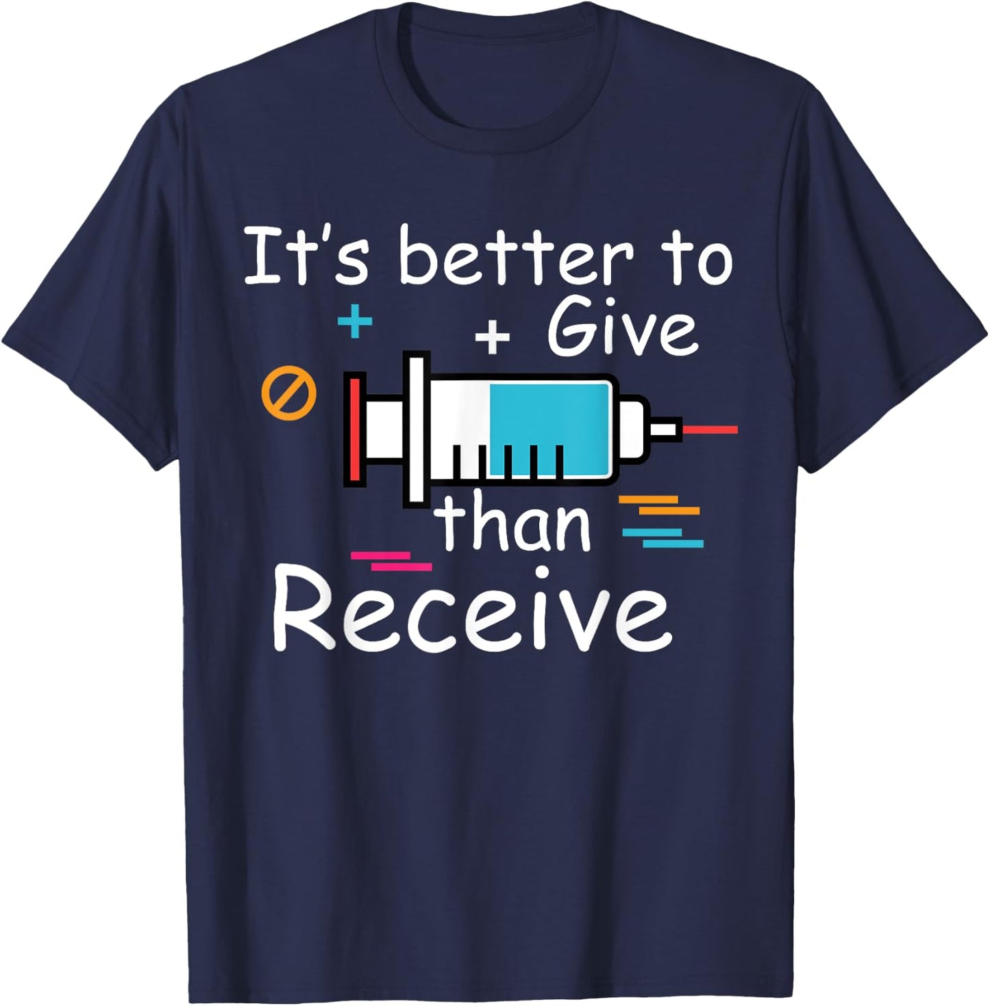 Flu Season Funny Flu Shot Doctor Medicine Health Vaccination T-Shirt - T-Shirt | Navy