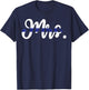 Proud Wife of A Police Officer Thin Line in Blue Shirt T-Shirt - T-Shirt | Navy