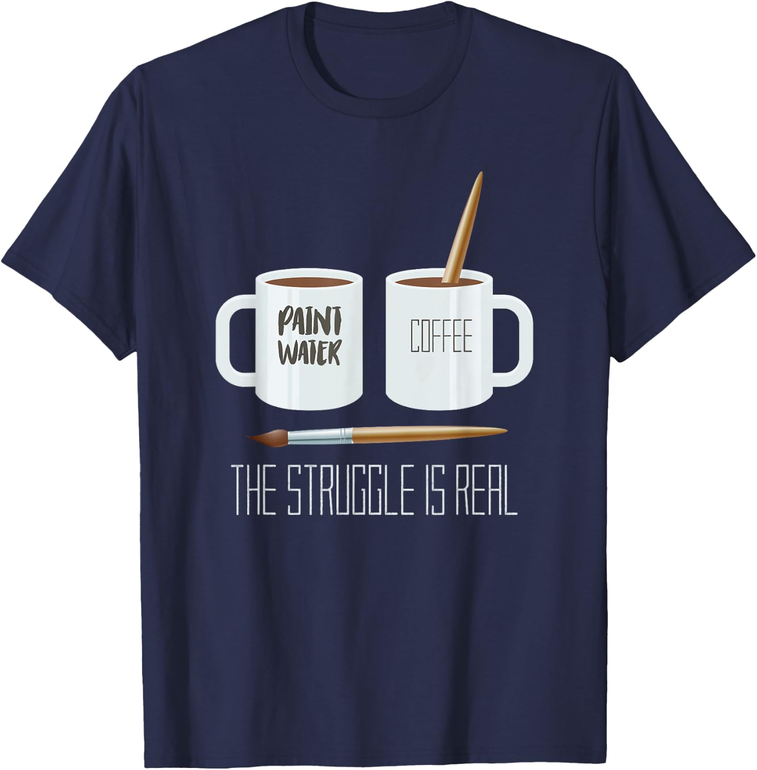 Funny Artist Problems Painter Gift Artist T-Shirt - T-Shirt | Navy