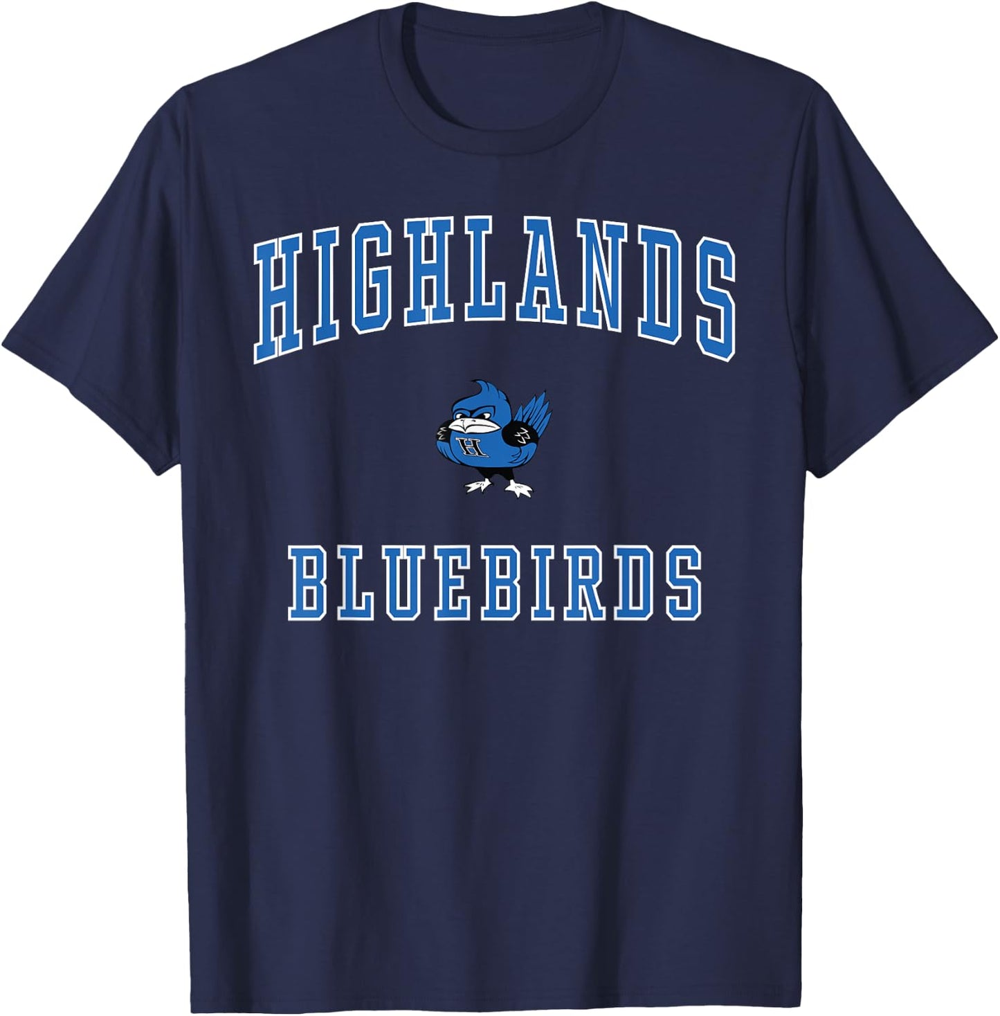Highlands High School Bluebirds T-Shirt - T-Shirt | Navy